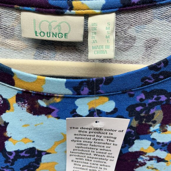 Small Top LOGO by Lori Goldstein-Chiffon Bottom A452079 $65 Vallarta Blue - Picture 2 of 6